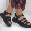 SKECHERS Jammers - Poppin' Black Sandals