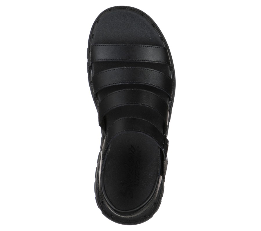 SKECHERS Jammers - Poppin' Black Sandals