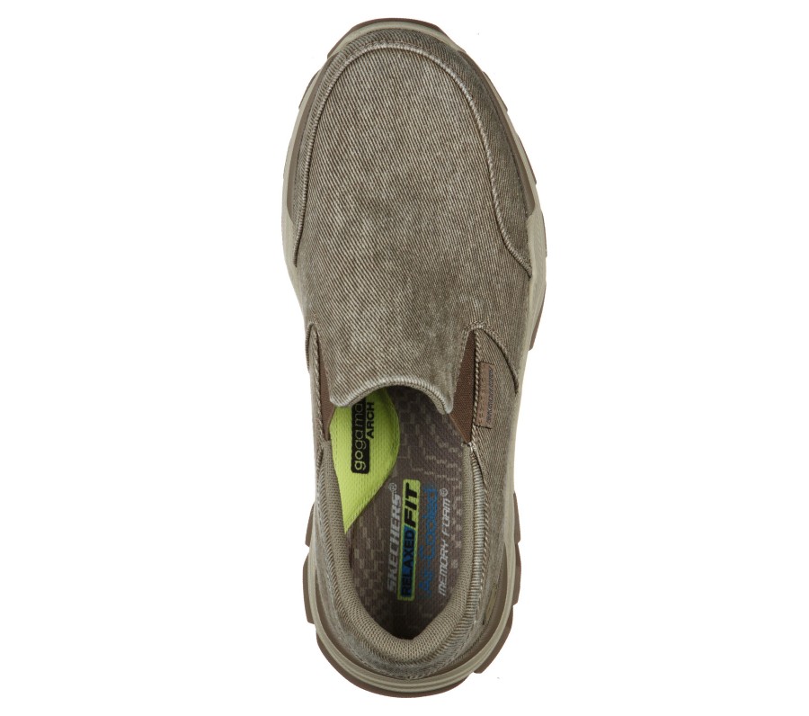 SKECHERS Relaxed Fit: Respected - Fallston Taupe Slip-Ons