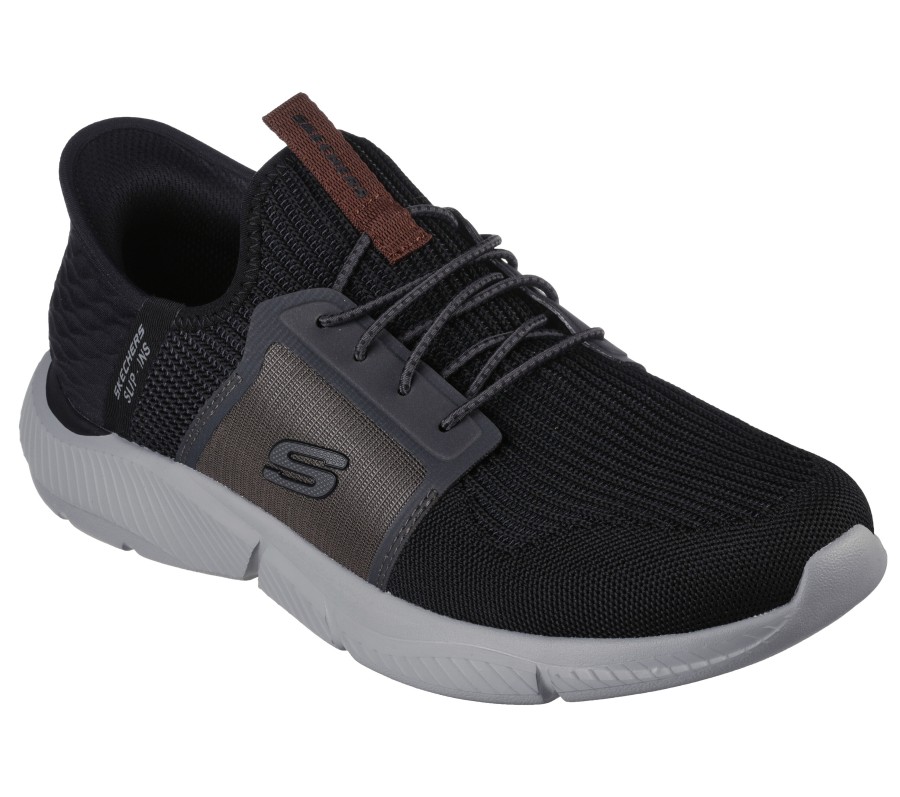 SKECHERS Skechers Slip-Ins Rf: Ingram - Brackett Black / Gray Slip-Ons