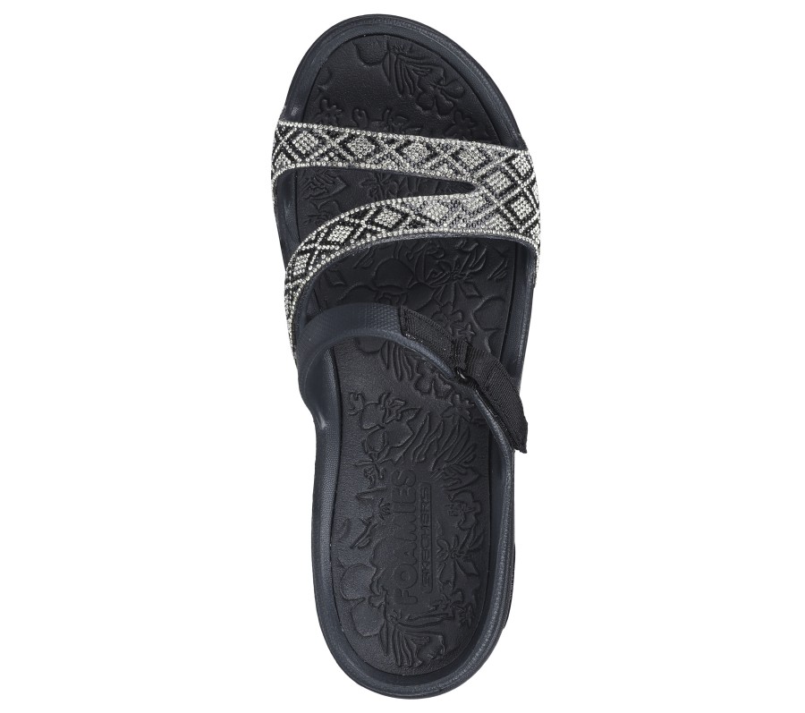 SKECHERS Foamies: Arch Fit Ascend - Show Stopper Black Sandals