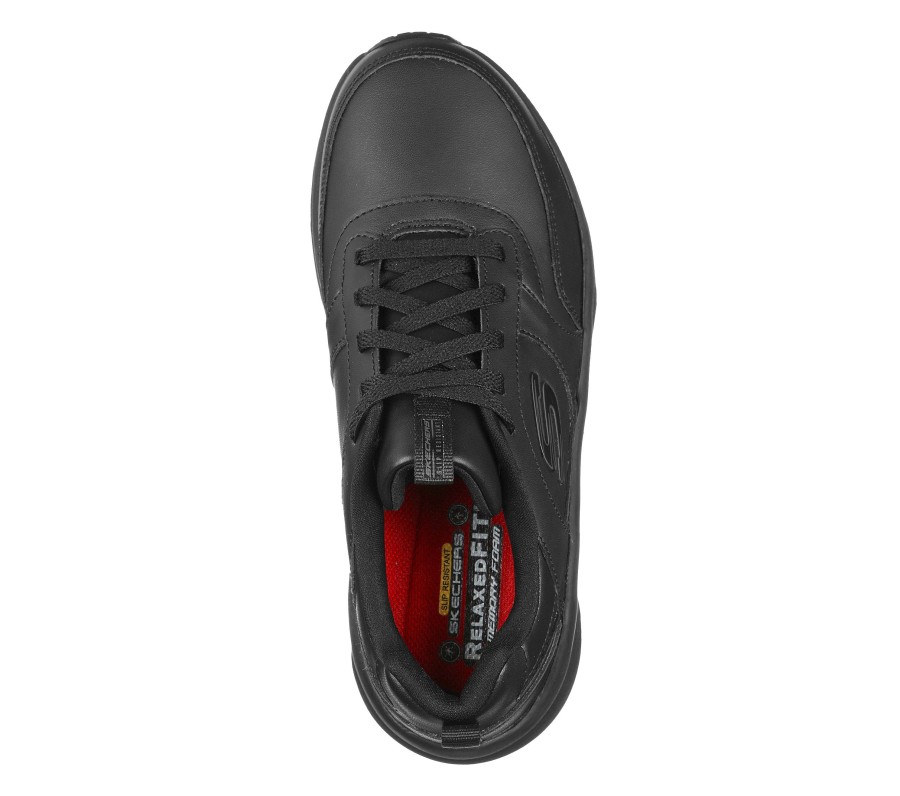 SKECHERS Work Relaxed Fit: D'Lux Walker Sr Black Work & Safety