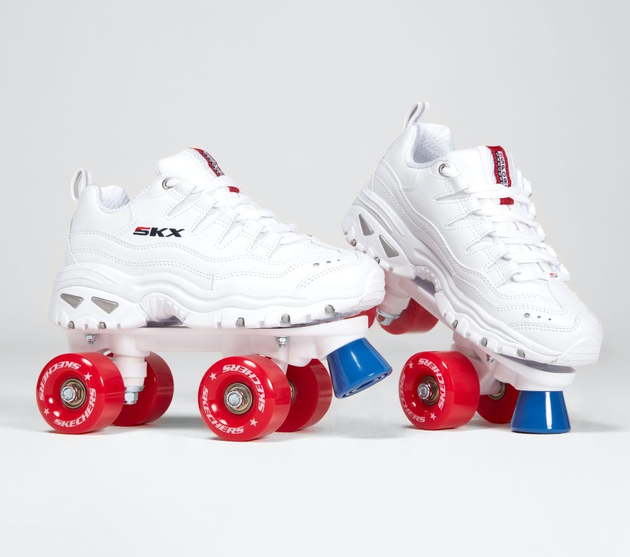 SKECHERS Energy - 4 Wheelers White Lace Up