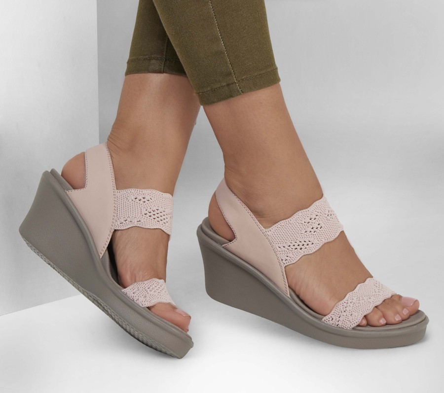 SKECHERS Rumble On - New Crush Blush Pink Wedges