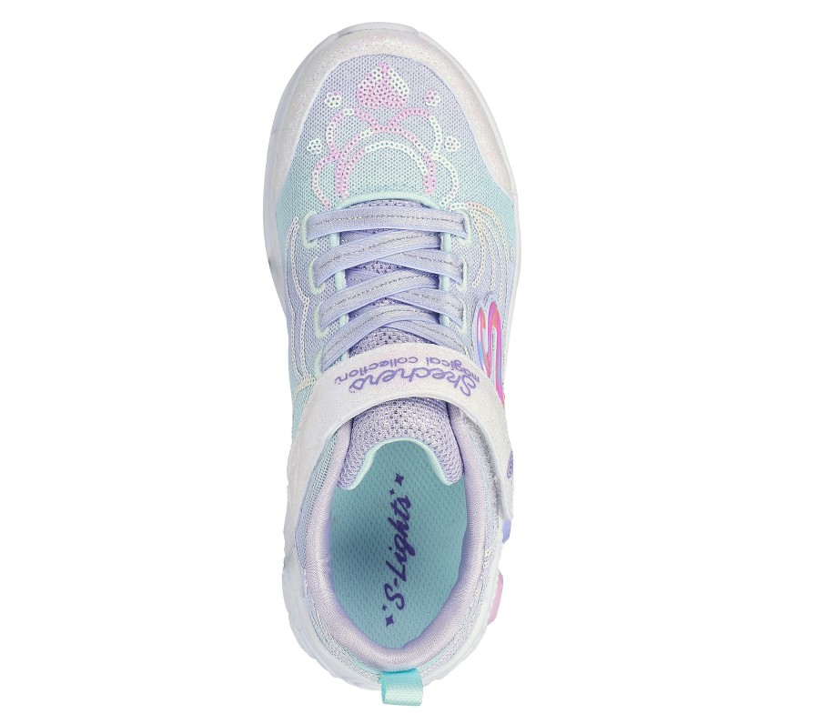 SKECHERS Princess Wishes Lavender / Multi Light-Up