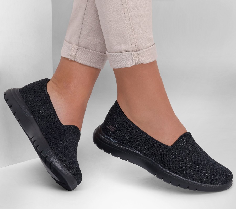 SKECHERS Skechers On The Go Flex - Charm Black Slip-Ons