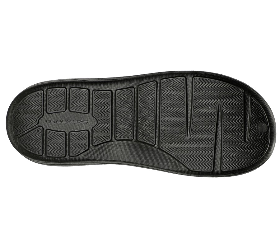 SKECHERS Foamies: Cozy Camper - Driftwood Black Slippers