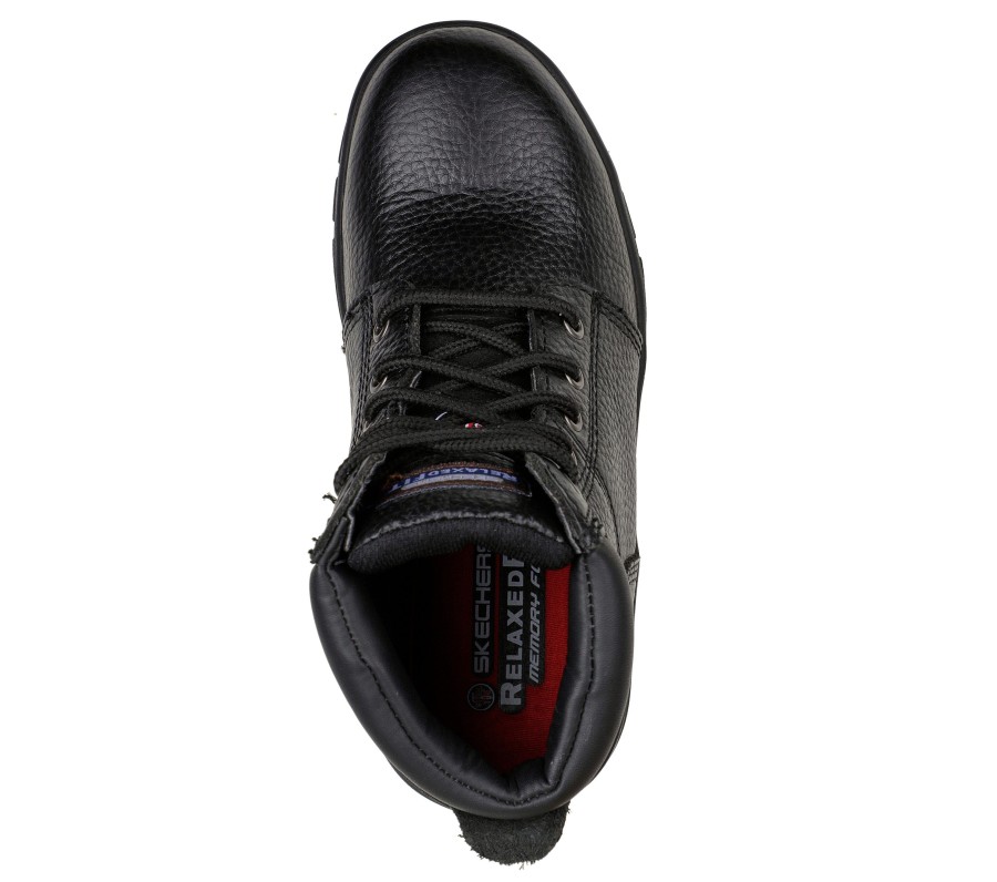 SKECHERS Work Relaxed Fit: Workshire - Peril St Black Work & Safety