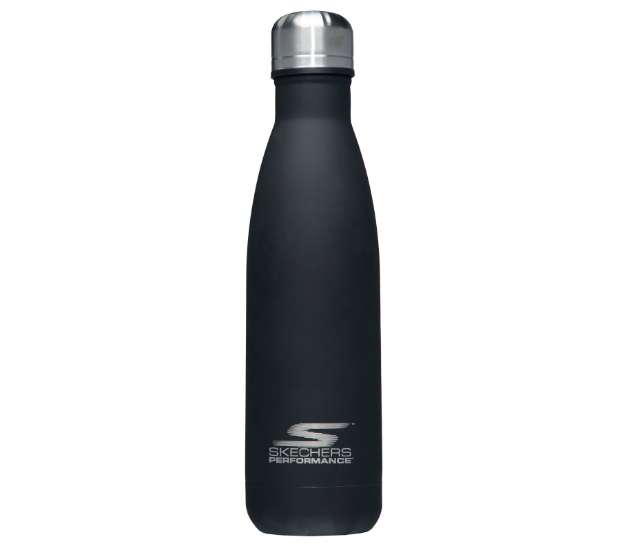 SKECHERS Laser Engraved Sport Water Bottle Black Accessories