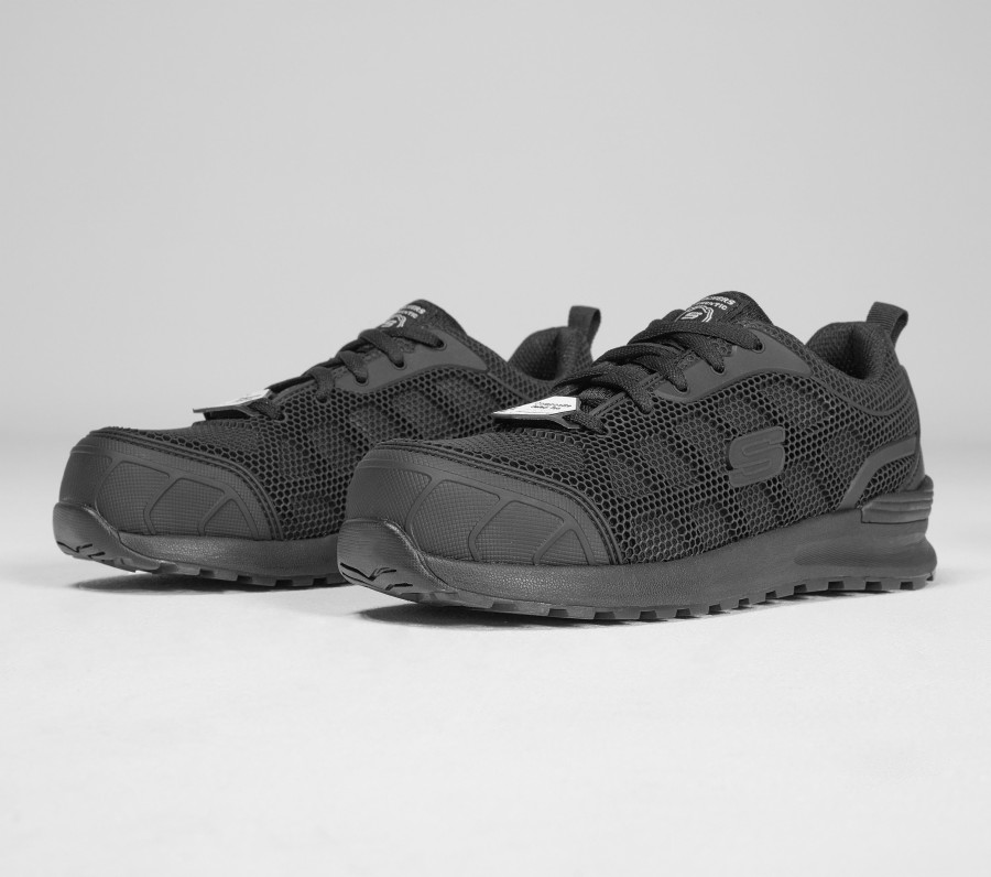 SKECHERS Work: Bulklin - Ayak Comp Toe Black Work & Safety