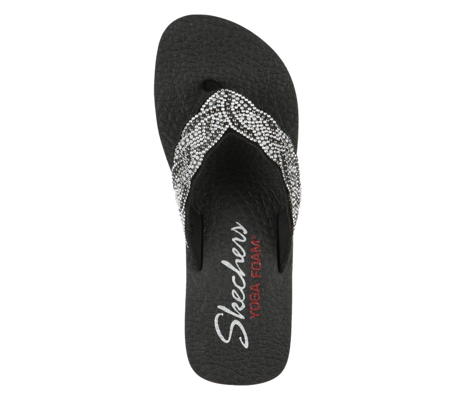 SKECHERS Vinyasa - Happy Pearl Black Sandals