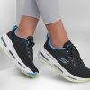 SKECHERS Skechers Max Cushioning Arch Fit Air Black / Blue Lace Up