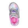 SKECHERS Flutter Heart Lights - Heart Shake Silver / Multi Light-Up