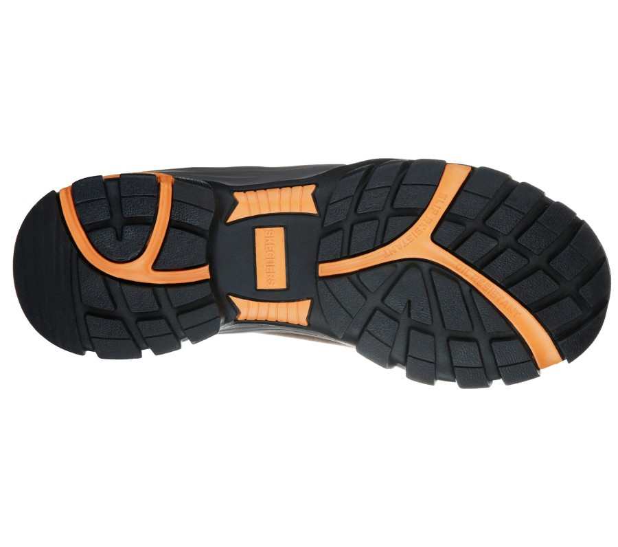 SKECHERS Work: Delleker - Lakehead St Brown / Orange Work & Safety