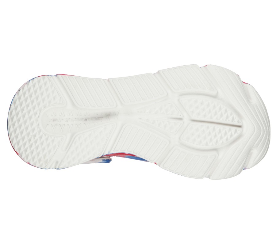 SKECHERS Foamies: Max Cushioning - Miss Liberty White / Navy Slip-Ons