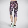 SKECHERS The Goflex Ultraviolet Capri Black / Purple Bottoms