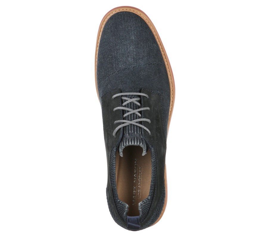 SKECHERS Parallux - Archie Navy Lace Up Oxfords