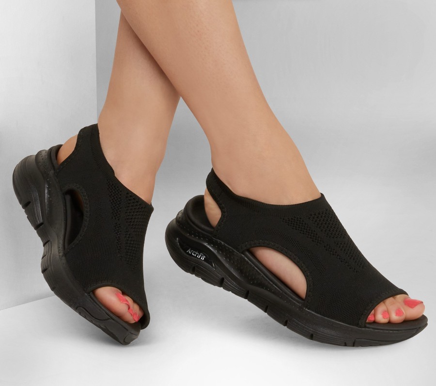 SKECHERS Skechers Arch Fit - City Catch Black Sandals