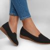 SKECHERS Cleo Sawdust Black Slip-Ons