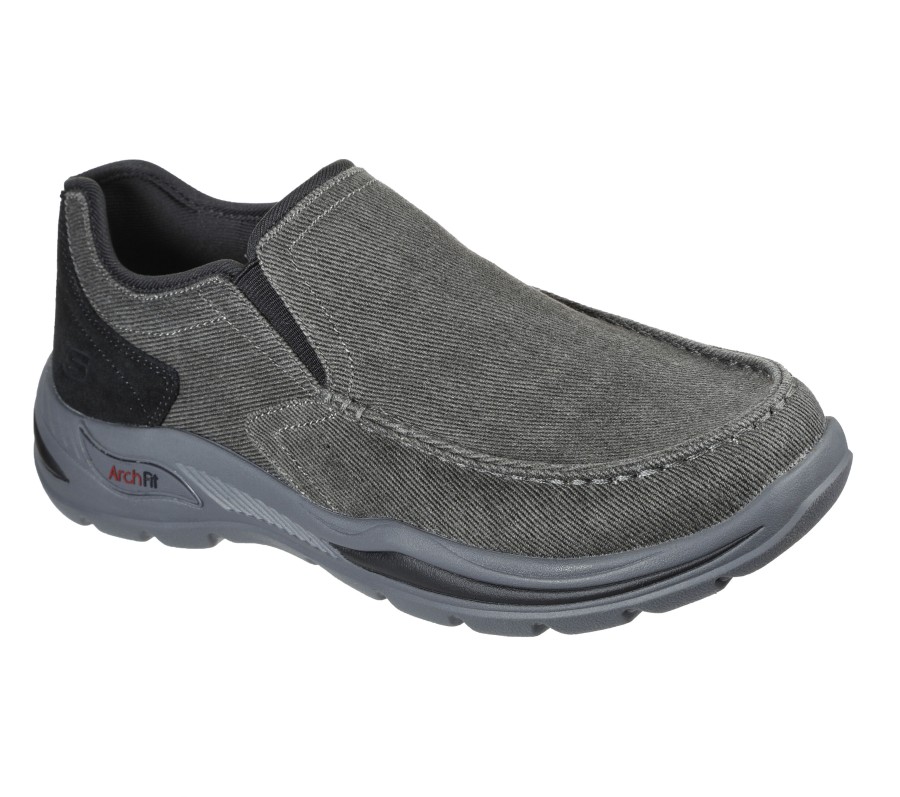 SKECHERS Arch Fit Motley - Rolens Black Slip-Ons