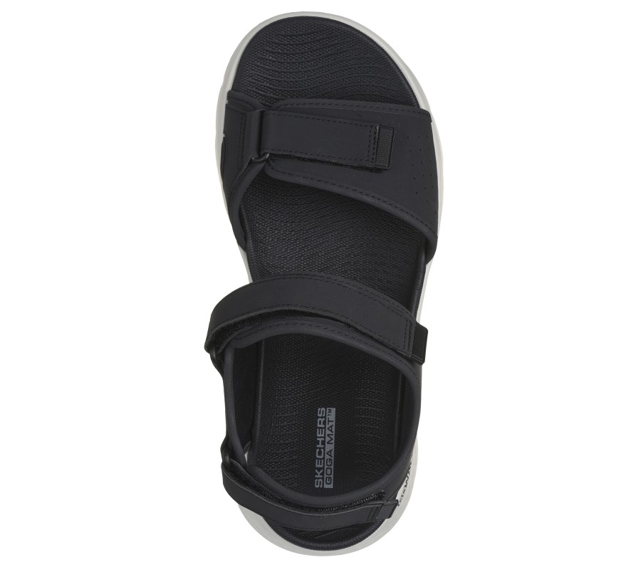 SKECHERS Go Walk Flex Sandal - Antigua Beach Black Sandals