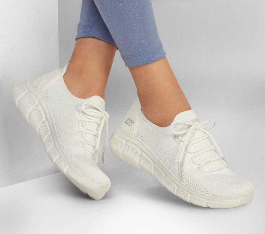 SKECHERS Bobs Sport B Flex - Color Connect White Slip-Ons