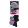 SKECHERS Low Cut Mesh Tab Performance Socks - 3 Pack Black Accessories