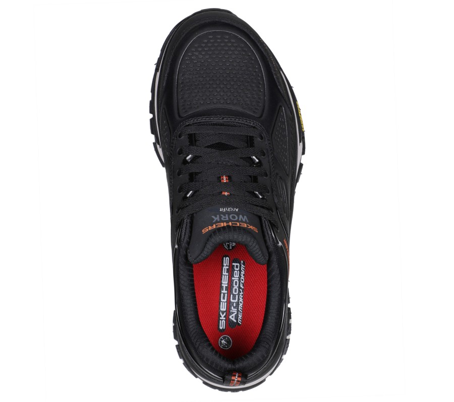 SKECHERS Work: Arch Fit Road Walker - Raylan Black Work & Safety