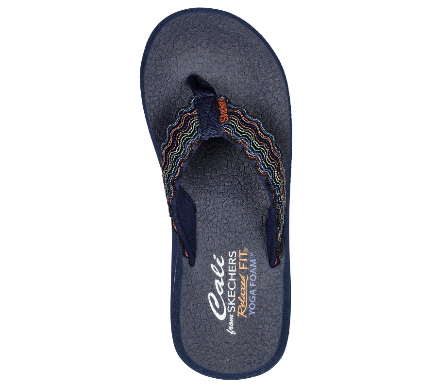 SKECHERS Relaxed Fit: Asana - Summer Is Here Navy / Multi Sandals