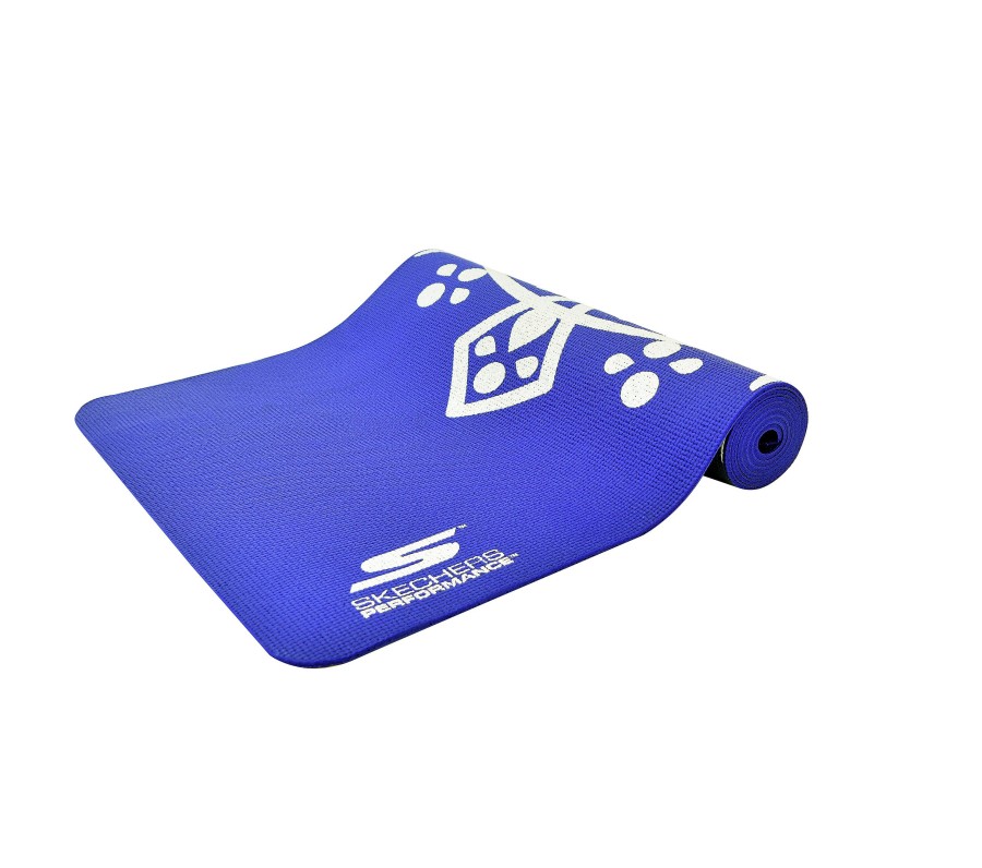 SKECHERS Fitness Yoga Mat Pvc Blue Accessories