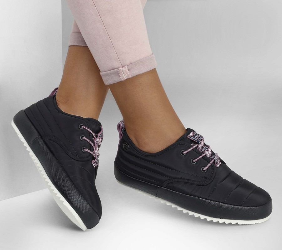 SKECHERS Bobs Drift - Estatic Puffs Black Slip-Ons