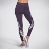 SKECHERS Skechers Apparel Ink Leaf Hw Legging Purple / Multi Bottoms