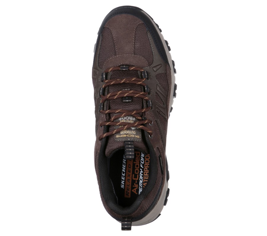 SKECHERS Relaxed Fit: Selmen - Enago Chocolate Lace Up Oxfords