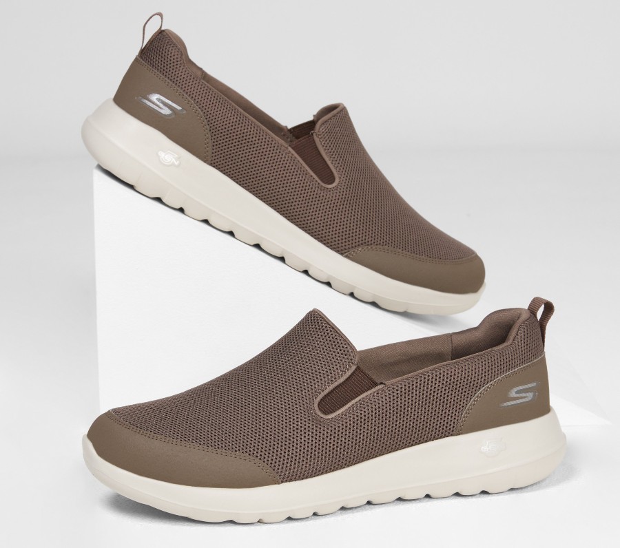 SKECHERS Skechers Gowalk Max - Clinched Khaki Slip-Ons