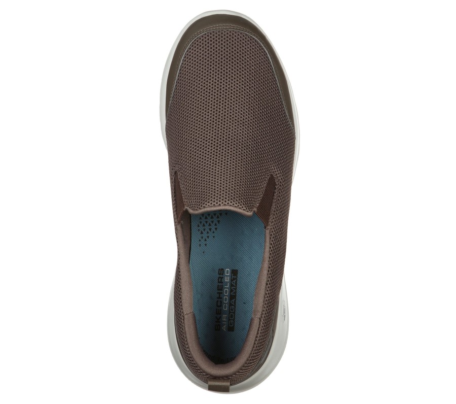 SKECHERS Skechers Gowalk Max - Clinched Khaki Slip-Ons