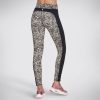 SKECHERS The Gostretch Mini Cheetah Hw Legging Brown / Tan Bottoms