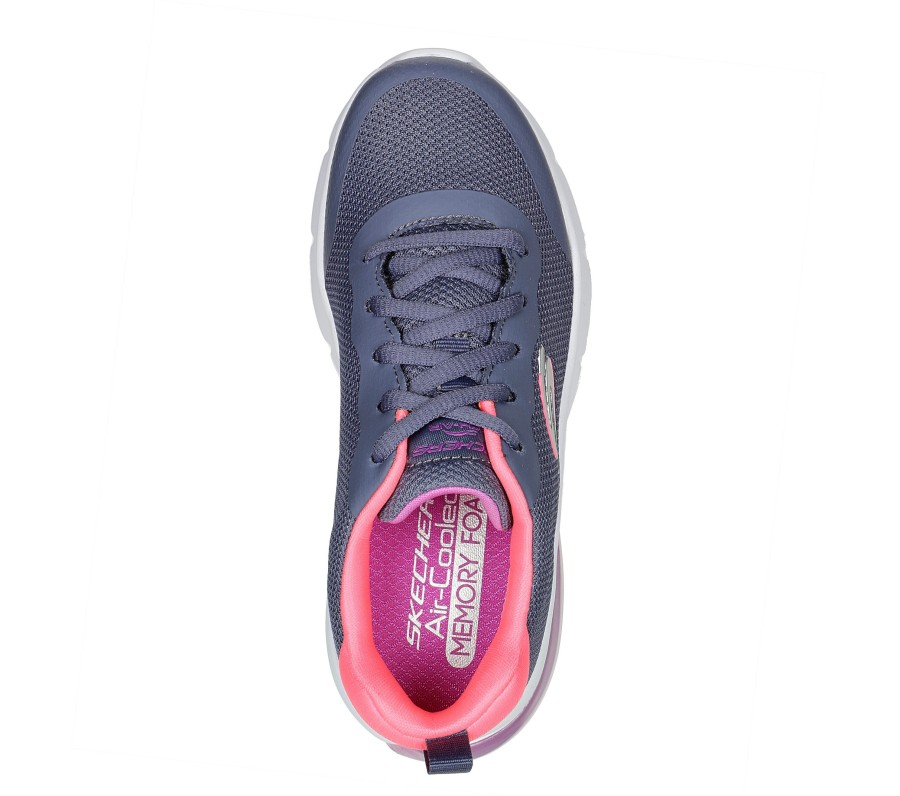 SKECHERS Skech-Air Airmatic - Sleek Logic Charcoal/Coral Lace Up