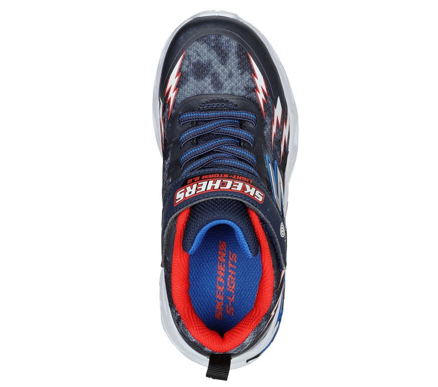 SKECHERS Light Storm 2.0 Navy / Red Light-Up