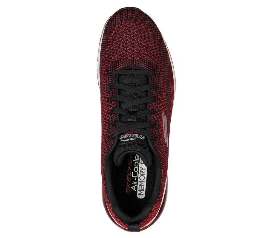 SKECHERS Skech-Air Element 2.0 Black / Red Athletic Sneakers