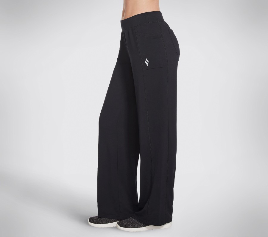 SKECHERS Skechluxe Restful 4-Pocket Pant Black Bottoms