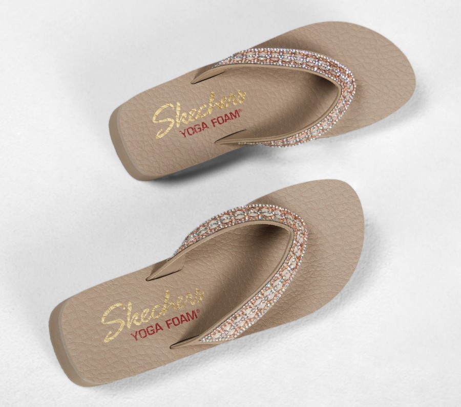 SKECHERS Vinyasa - Glory Day Taupe Sandals