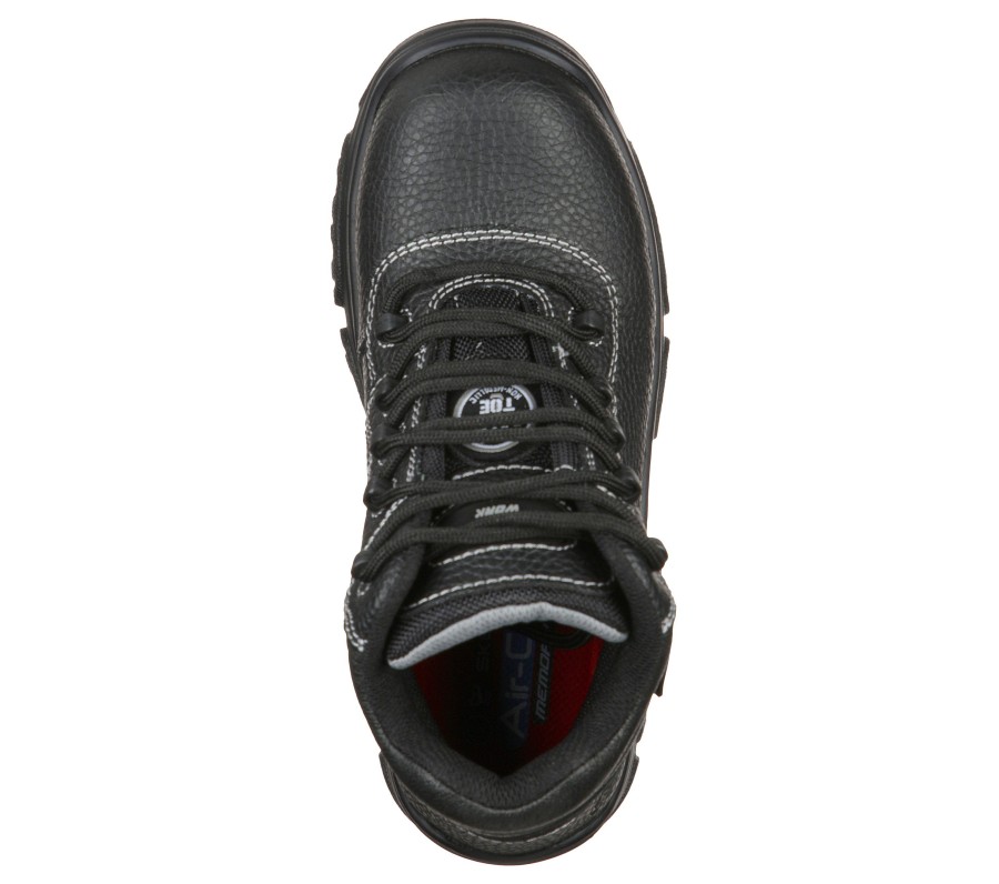 SKECHERS Work: Burgin - Coralrow Comp Toe Black Work & Safety