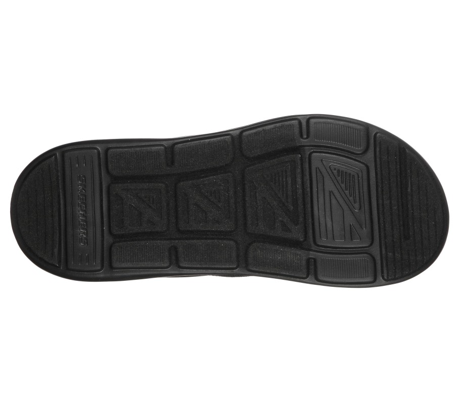 SKECHERS Relaxed Fit: Sargo - Point Vista Black Sandals