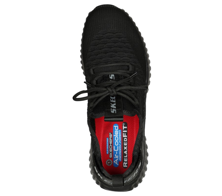 SKECHERS Relaxed Fit Work: Cicades - Maxtin Black Work & Safety