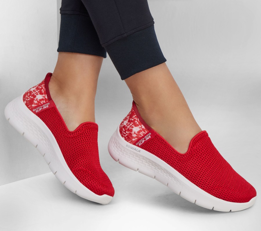 SKECHERS Skechers Slip-Ins: Go Walk Flex - Ocean Sail Red Slip-Ons