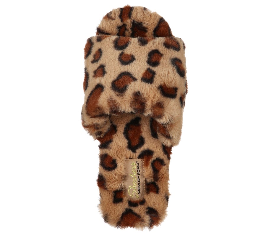 SKECHERS Cozy Slide - Wild Night Tan Slippers