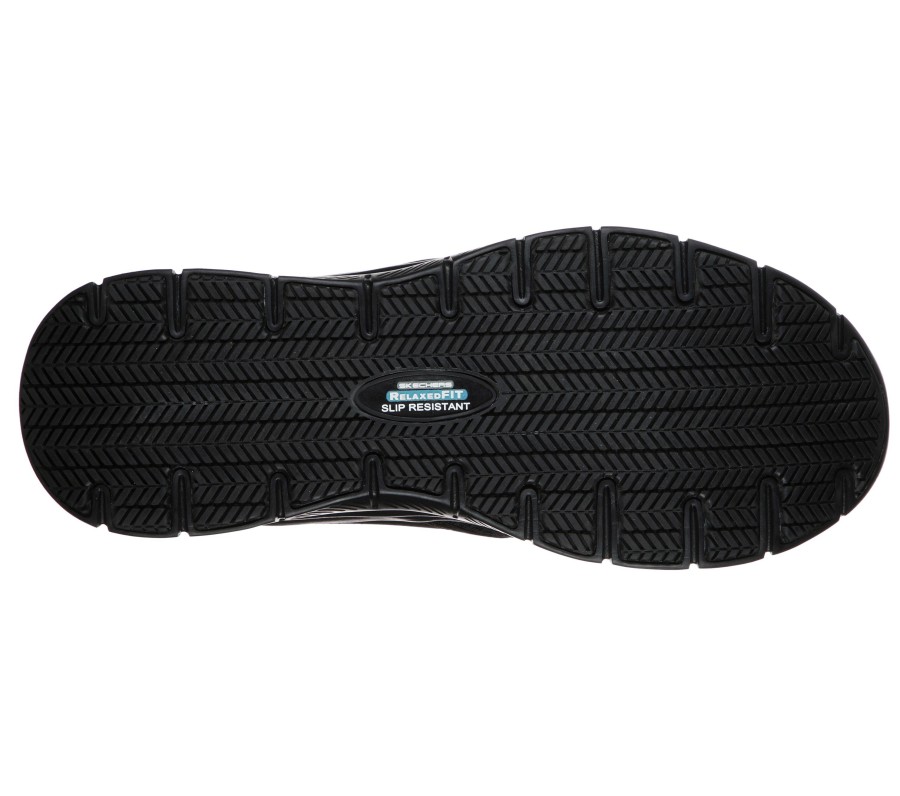 SKECHERS Work Relaxed Fit: Flex Advantage - Mcallen Sr Black Work & Safety