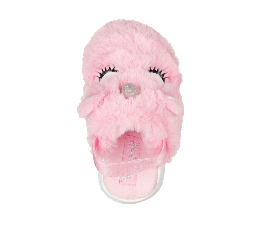 SKECHERS Heart Lights Sandals - Unicorn Snuggles Pink Slip-Ons