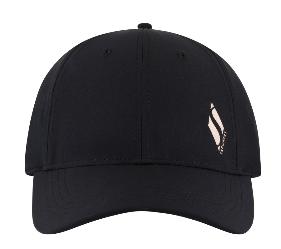 SKECHERS Skech-Shine Rose Gold Diamond Hat Black Accessories