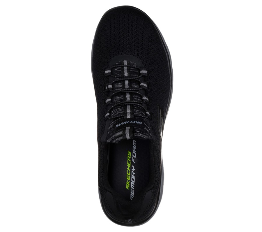 SKECHERS Summits Black / Charcoal Slip-Ons